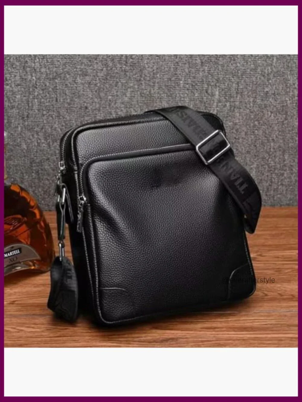 Genuine Leather Crossbody Bag Small Messenger Satchel for Work Travel